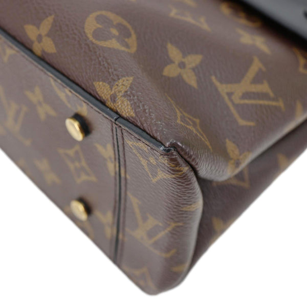 LOUIS VUITTON One Handle Flap MM Monogram Canvas Shoulder Bag Brown