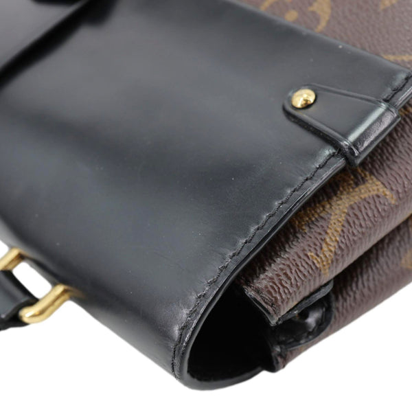 LOUIS VUITTON One Handle Flap MM Monogram Canvas Shoulder Bag Brown