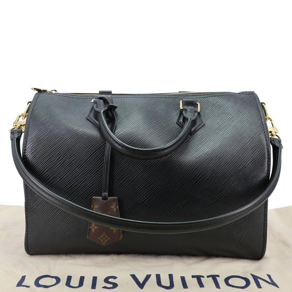Louis Vuitton  Speedy Soft Speedy 30 Epi Leather Satchel Bag Black