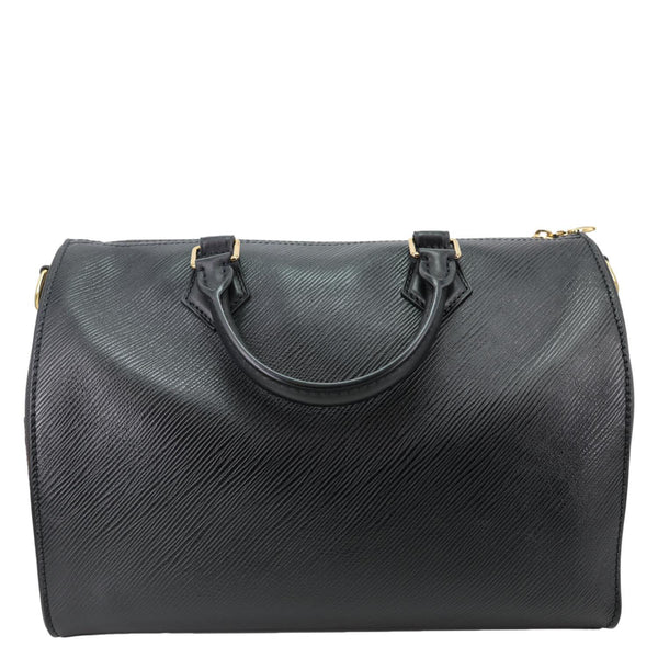 Louis Vuitton  Speedy Soft Speedy 30 Epi Leather Satchel Bag Black