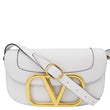 VALENTINO Garavani Supervee Leather Crossbody Bag White