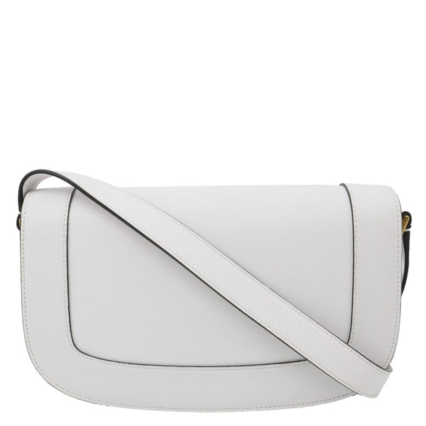 VALENTINO Garavani Supervee Leather Crossbody Bag White