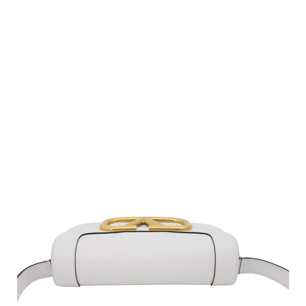 VALENTINO Garavani Supervee Leather Crossbody Bag White