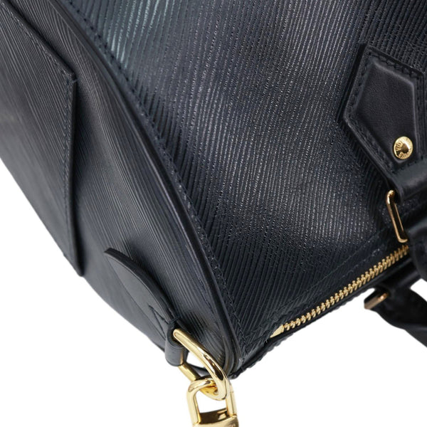 Louis Vuitton  Speedy Soft Speedy 30 Epi Leather Satchel Bag Black