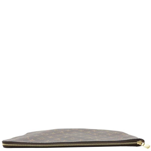 LOUIS VUITTON Etui Voyage MM Monogram Canvas Pouch Bag Brown
