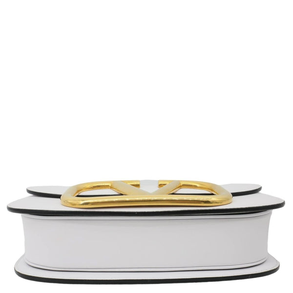 VALENTINO Garavani Supervee Leather Crossbody Bag White