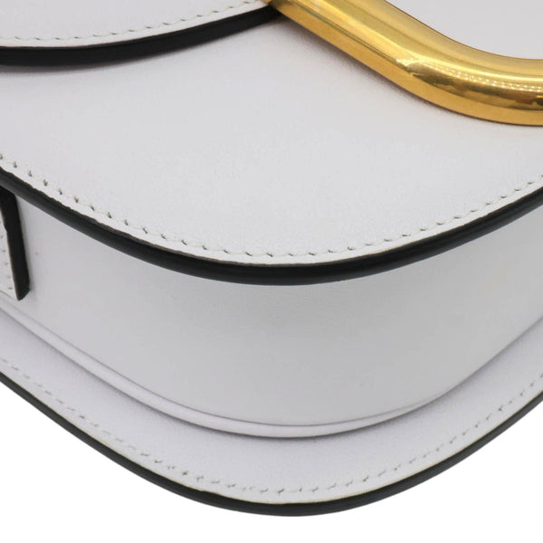 VALENTINO Garavani Supervee Leather Crossbody Bag White