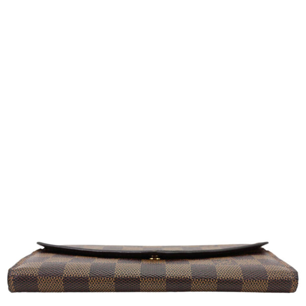 LOUIS VUITTON Sarah Damier Ebene Wallet Brown