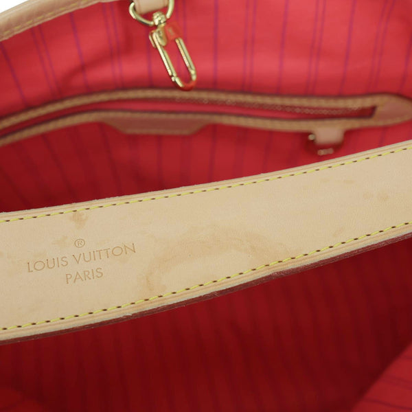 LOUIS VUITTON Delightful NM PM Damier Azur Hobo Shoulder Bag White
