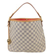LOUIS VUITTON Delightful NM PM Damier Azur Hobo Shoulder Bag White