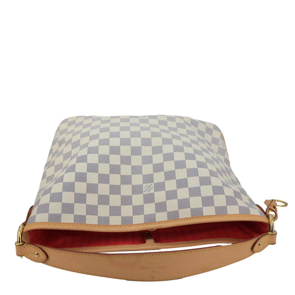 LOUIS VUITTON Delightful NM PM Damier Azur Hobo Shoulder Bag White