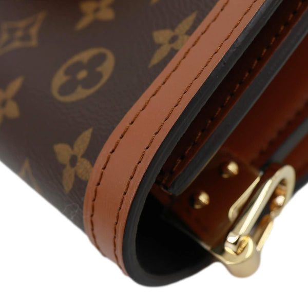 LOUIS VUITTON Dauphine MM Monogram Reverse Canvas Shoulder Bag Brown