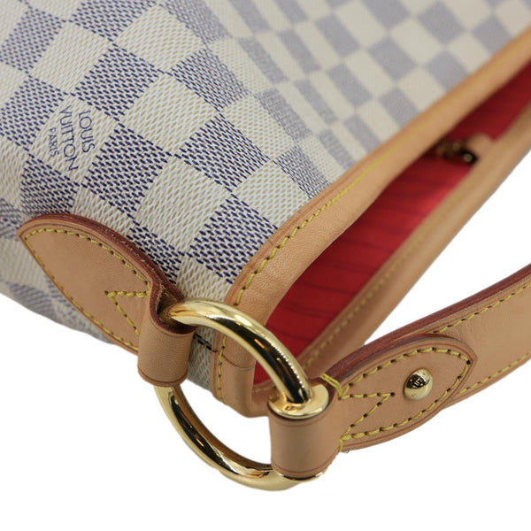 LOUIS VUITTON Delightful NM PM Damier Azur Hobo Shoulder Bag White