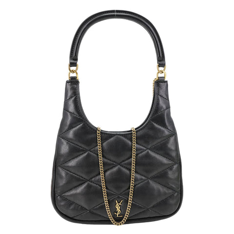 YVES SAINT LAURENT Sade Mini Quilted Leather Hobo Bag Black