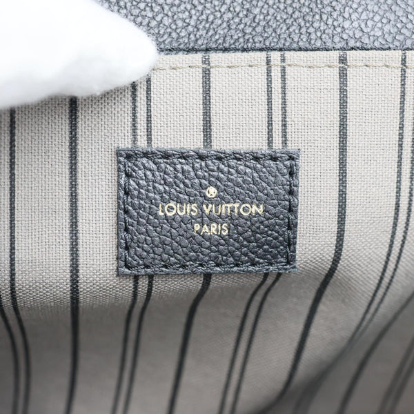 LOUIS VUITTON Metis Pochette Empreinte Leather Crossbody Bag Black