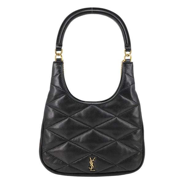 YVES SAINT LAURENT Sade Mini Quilted Leather Hobo Bag Black