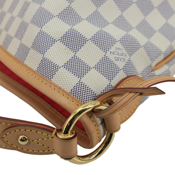 LOUIS VUITTON Delightful NM PM Damier Azur Hobo Shoulder Bag White