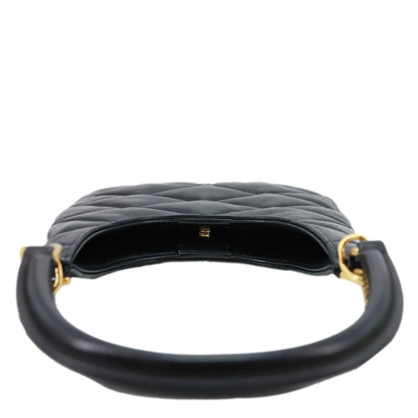 YVES SAINT LAURENT Sade Mini Quilted Leather Hobo Bag Black