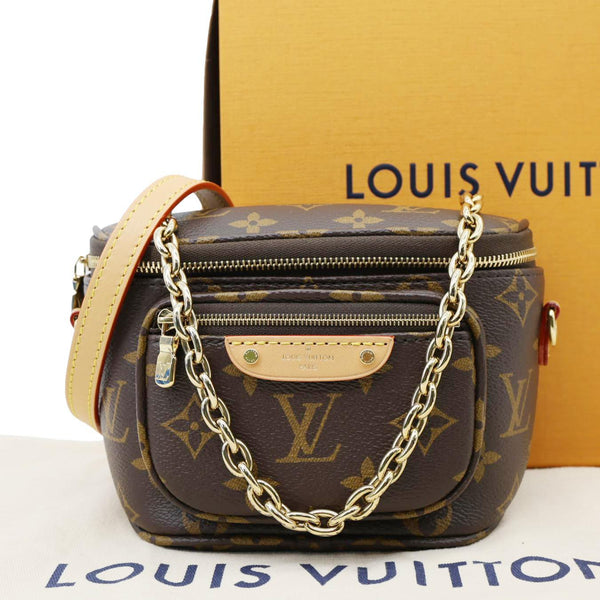 LOUIS VUITTON Mini Monogram Canvas Bumbag Brown