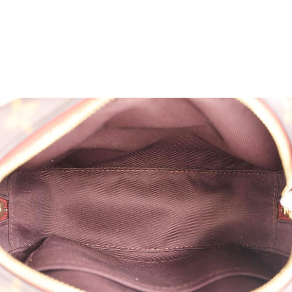 LOUIS VUITTON Deauville Mini Monogram Canvas Shoulder Bag Brown