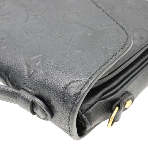 LOUIS VUITTON Metis Pochette Empreinte Leather Crossbody Bag Black