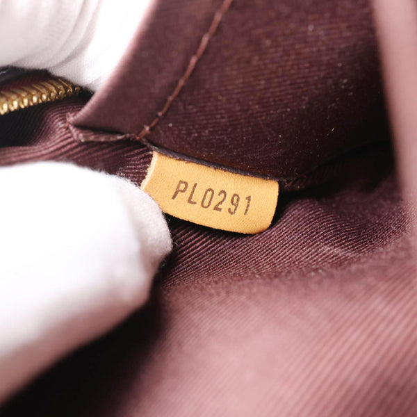 LOUIS VUITTON Deauville Mini Monogram Canvas Shoulder Bag Brown