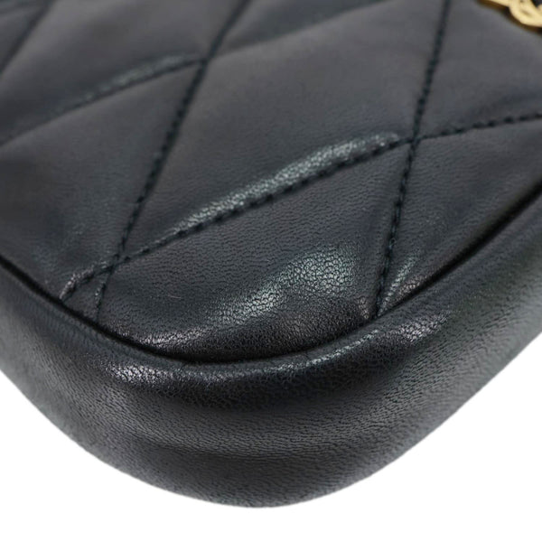 YVES SAINT LAURENT Sade Mini Quilted Leather Hobo Bag Black