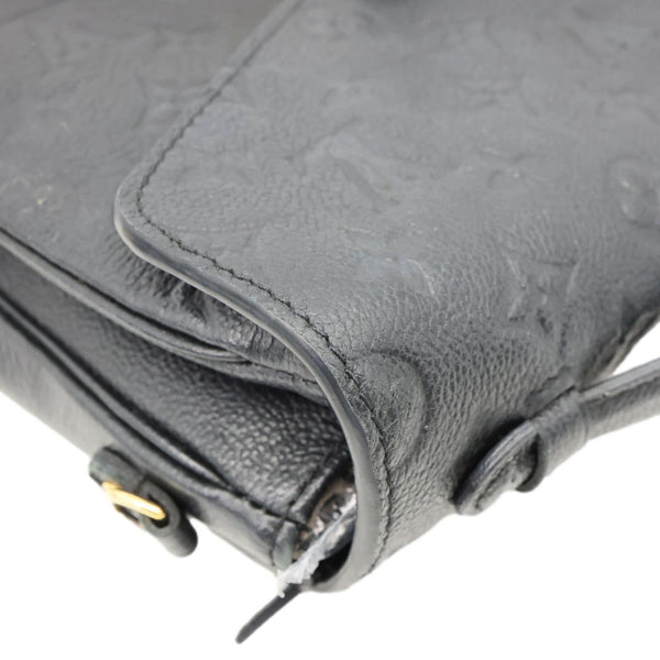 LOUIS VUITTON Metis Pochette Empreinte Leather Crossbody Bag Black
