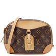 LOUIS VUITTON Deauville Mini Monogram Canvas Shoulder Bag Brown