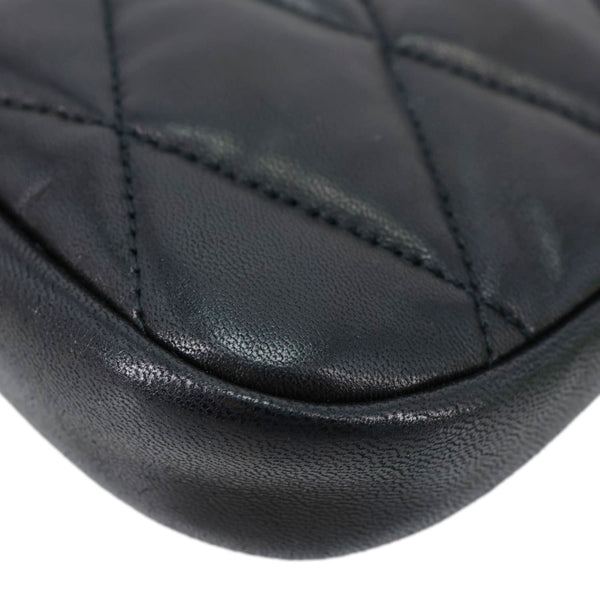 YVES SAINT LAURENT Sade Mini Quilted Leather Hobo Bag Black
