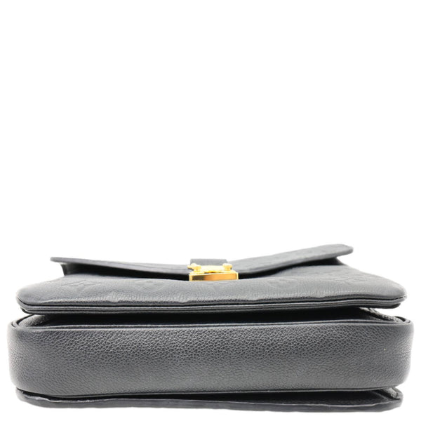 LOUIS VUITTON Metis Pochette Empreinte Leather Crossbody Bag Black