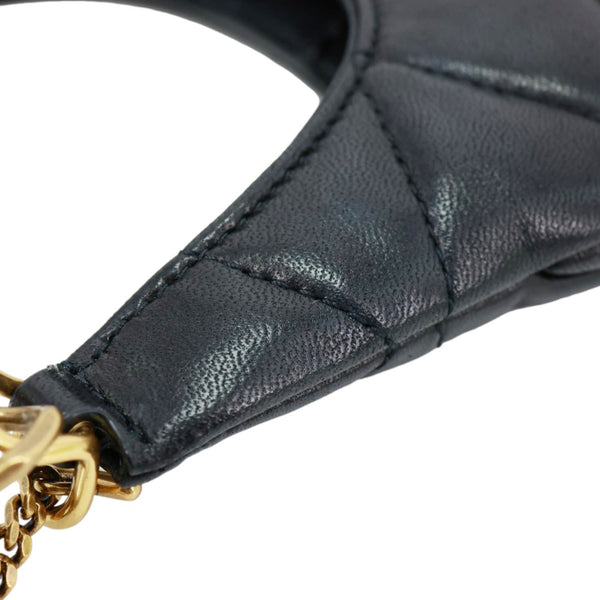 YVES SAINT LAURENT Sade Mini Quilted Leather Hobo Bag Black