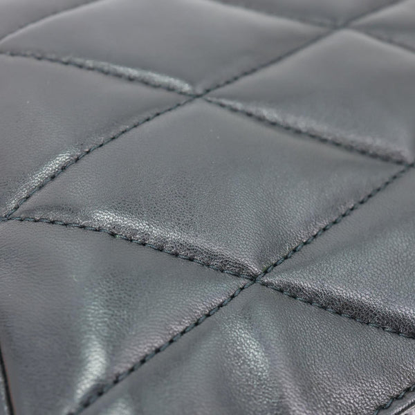 YVES SAINT LAURENT Sade Mini Quilted Leather Hobo Bag Black