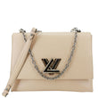 LOUIS VUITTON Twist Epi Shoulder Bag Cream