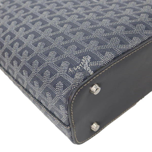 GOYARD Okinawa PM Chevron Print Canvas Tote Bag Grey