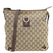 GUCCI Abbey D-Ring GG Canvas Crossbody Bag Beige 131326