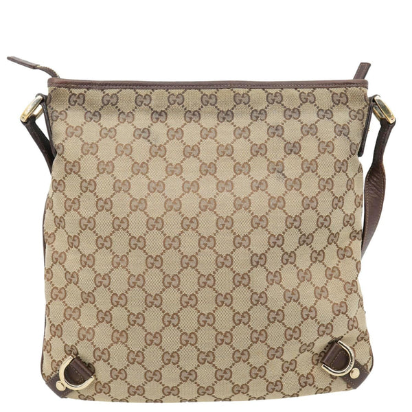 GUCCI Abbey D-Ring GG Canvas Crossbody Bag Beige 131326