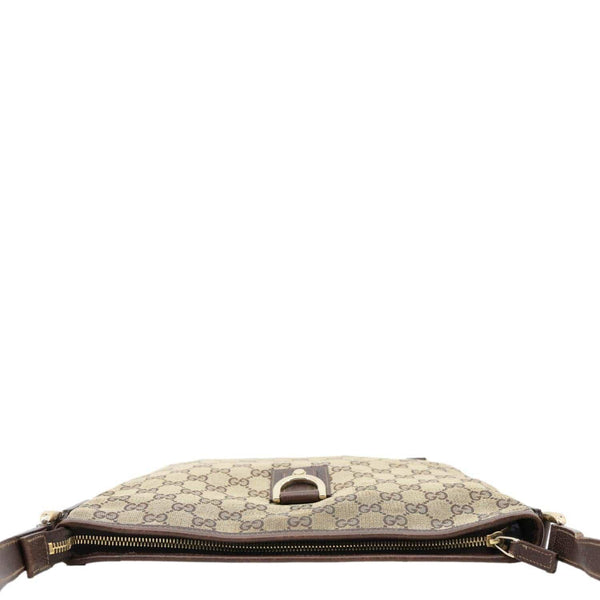 GUCCI Abbey D-Ring GG Canvas Crossbody Bag Beige 131326