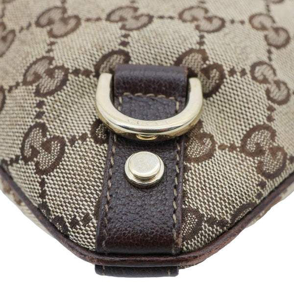 GUCCI Abbey D-Ring GG Canvas Crossbody Bag Beige 131326