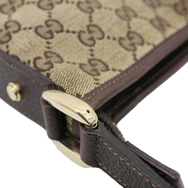 GUCCI Abbey D-Ring GG Canvas Crossbody Bag Beige 131326