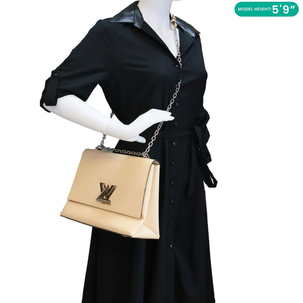 LOUIS VUITTON Twist Epi Shoulder Bag Cream