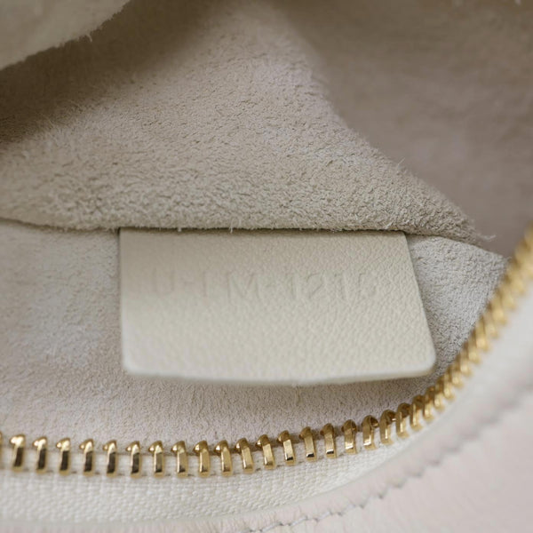 CELINE Teen Lulu Leather Shoulder Bag White