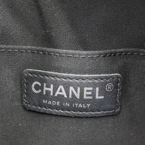 CHANEL CC Tassel Mini Diagonal Chevron Leather Camera Bag Black