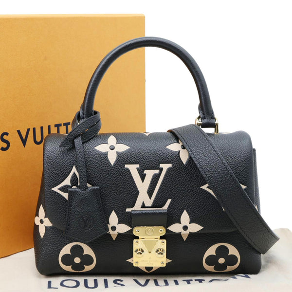 LOUIS VUITTON Madeleine BB Monogram Empreinte Leather Crossbody Bag Bicolor