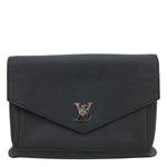 LOUIS VUITTON Mylockme Leather Chain Crossbody Bag Black