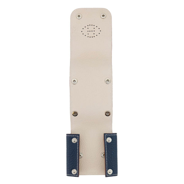 HERMES Leather Deck Of Cards & Case Navy Blue