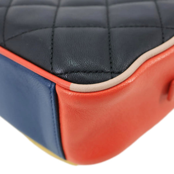 CHANEL Cuba Quilted Leather Camera Crossbody Bag Multicolor