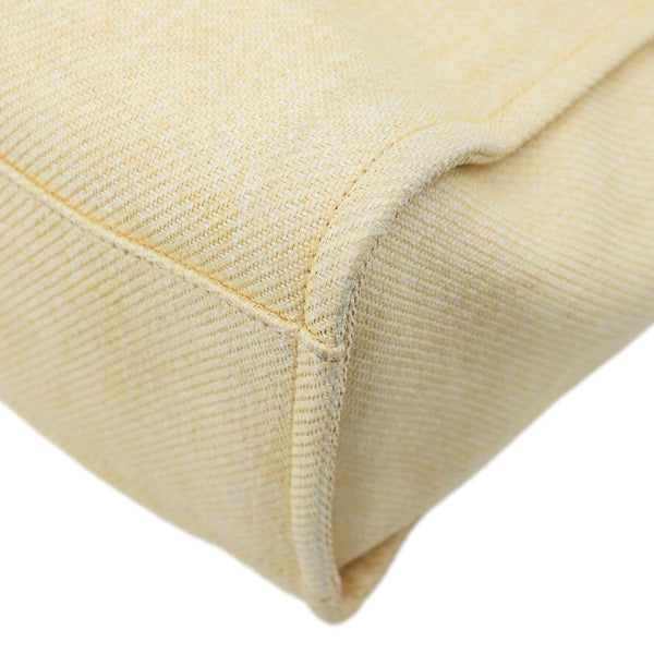 CHANEL Deauville Large Raffia Shopping Tote Bag Beige