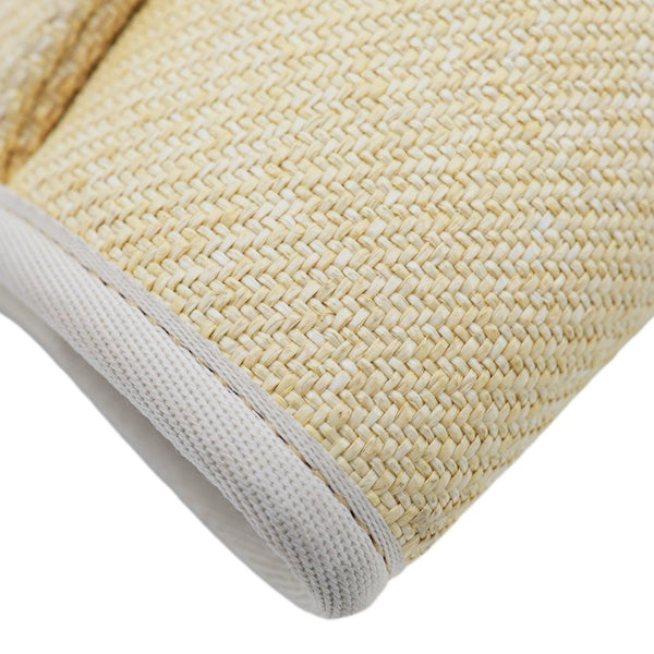 CHANEL Deauville Large Raffia Shopping Tote Bag Beige