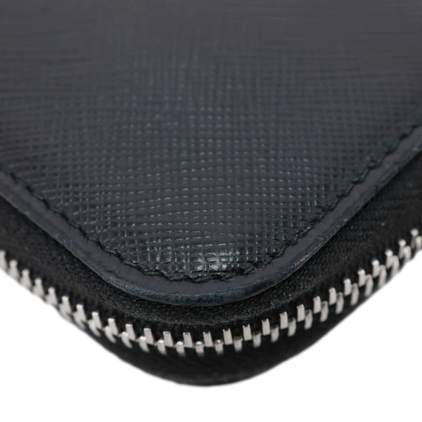 PRADA Saffiano Leather Key Holder Black